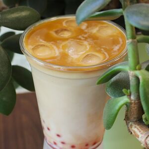 Персиковый Бабл кофе