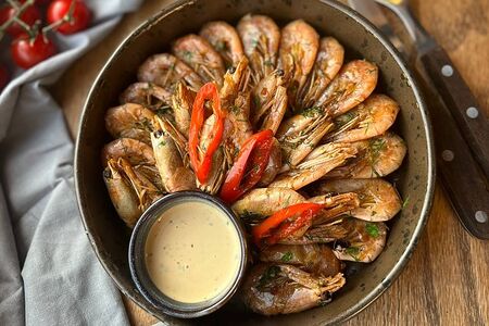 Креветки к пиву в фирменном соусе