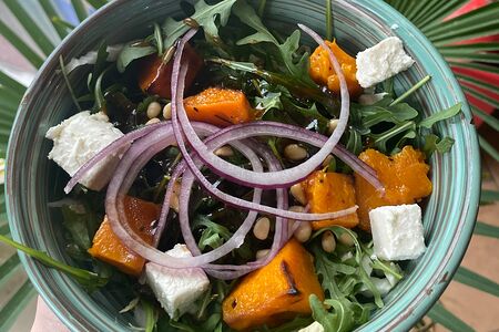 Салат Руккола с тыквой