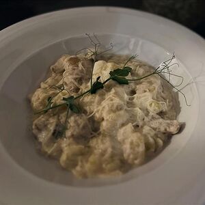 Ньиокки с белыми грибами