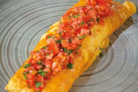 Омлет с сыром и индейкой