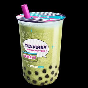 Фьюжн-шейк Матча милк с тапиокой S