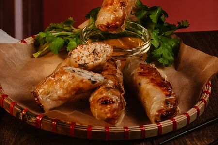 Нэм Жареные блинчики с мясными начинками