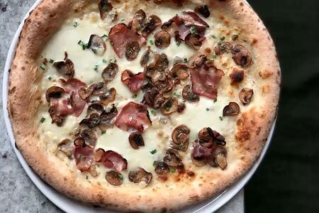 Бекон и грибы (28 см)