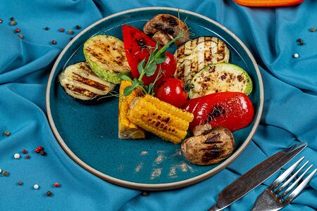 Овощи гриль по-гречески