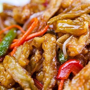 Баклажаны в кисло-сладком соусе