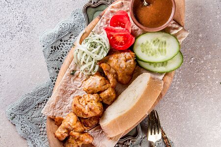 Шашлык из куриного бедра