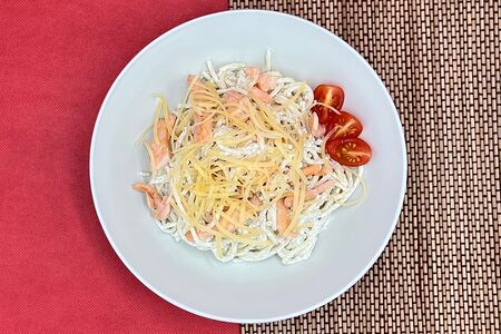 Паста с лососем