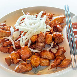 Свинина на шпажках