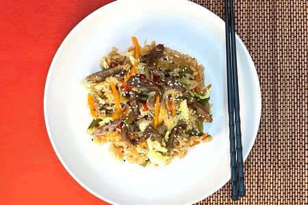 Тяхан с говядиной