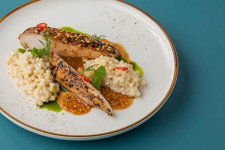 Куриное филе со сливочным птитимом