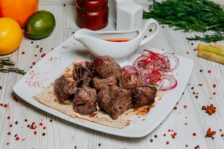 Шашлык из бараньей мякоти