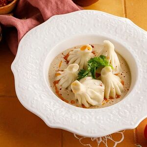 Патара-хинкали с индейкой и сациви