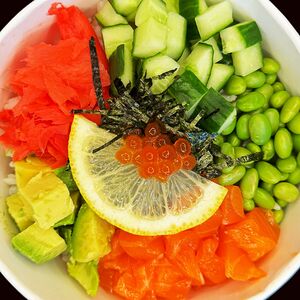 Поке с лососем