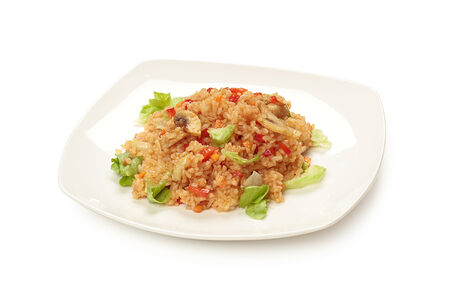 Тэппаньяки рис с овощами