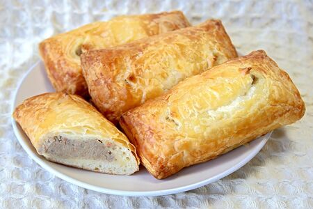 Слойка с картофелем и печенью