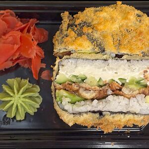 Азия-бургер с угрем