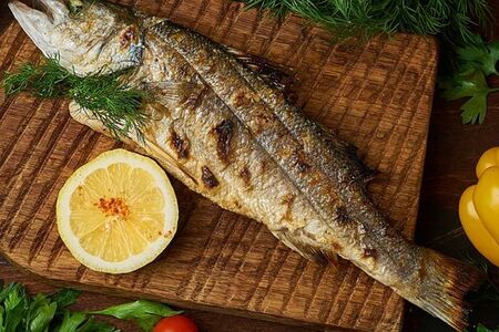 Шашлык из сибаса