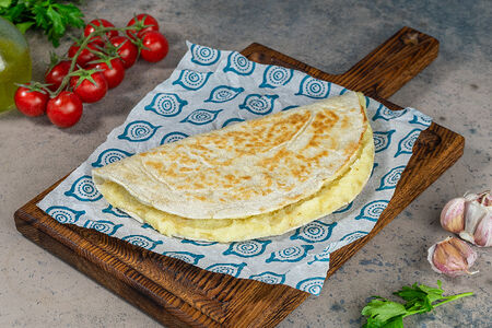 Кутаб с картофельным пюре