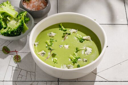 Суп-пюре из брокколи с сыром