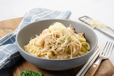 Паста Креветки и Курица