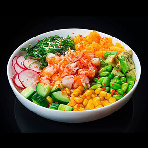 Салат Поке с креветками