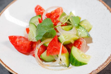 Овощной салат с апельсиновым дрессингом