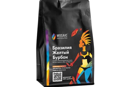 Кофе Бразилия Желтый Бурбон, обжарка под фильтр