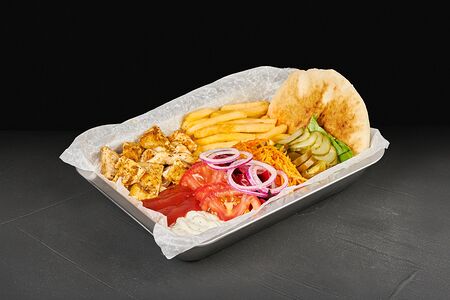 Шварма на тарелке