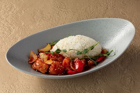 Цыплёнок в кисло-сладком соусе