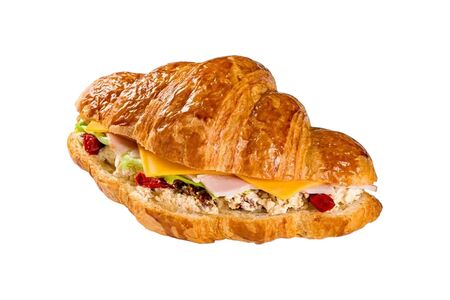 Круассан с окороком и сыром