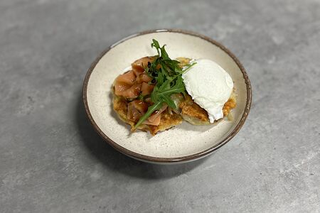 Драники картофельные с лососем