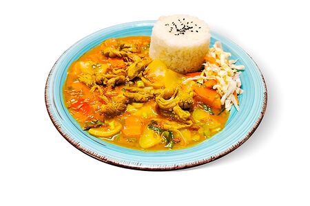 Рис в кисло-сладком соусе с уткой Com Vit Chua Ngot