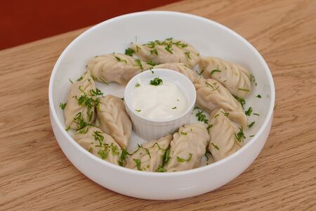 Пельмени варёные куриные