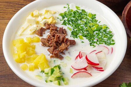 Окрошка на кефире