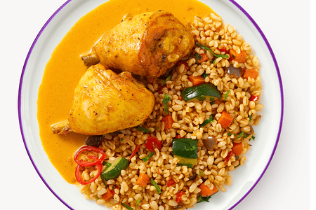 Куриная голень с булгуром в тайском соусе Бк/в2в СиМ