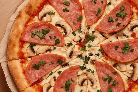 Пицца ветчина-грибы