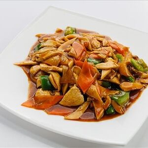 Курица с картошкой и грибами