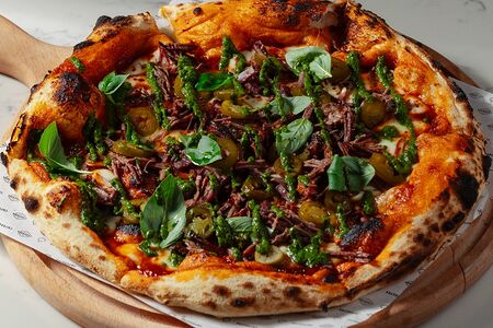 Пицца с брискетом