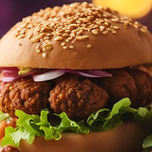 Бургер веганский с фалафелем