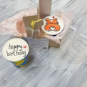 Тортик в стаканчике Корги 