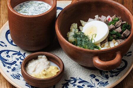 Окрошка на мацони