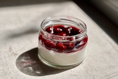 Вишневая панна котта