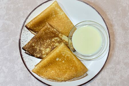 Блины со сгущенкой