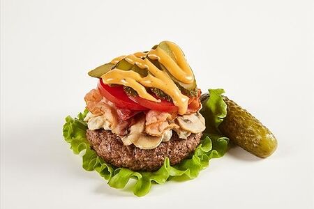 Бургер Брянский парень в листьях