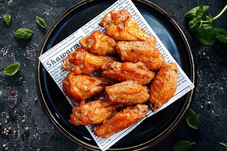 Куриные крылышки в соусе BBQ острые