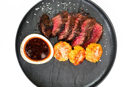 Стейк Рамп с кукурузой гриль