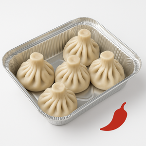 Хинкали с бараниной и кинзой