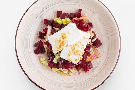 Свекольный салат с сыром Сиртаки