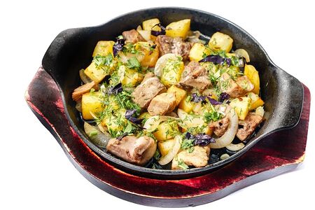 Баранина с овощами